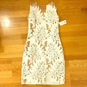 Ever after dress palm leaf print